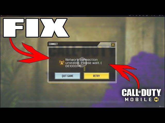 FIX Connecting to server, Loading timeout and Network error problem in Call of duty mobile 2022