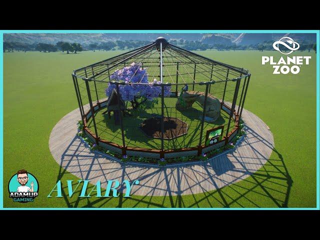 Aviary In Planet Zoo - Custom Building It For A Peafowl Habitat- speedbuild/tutorial