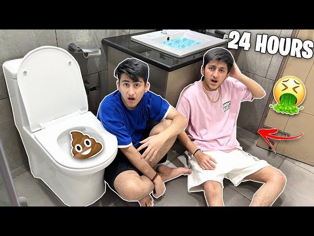 Living In Bathroom For 24 Hours | Gone Wrong 