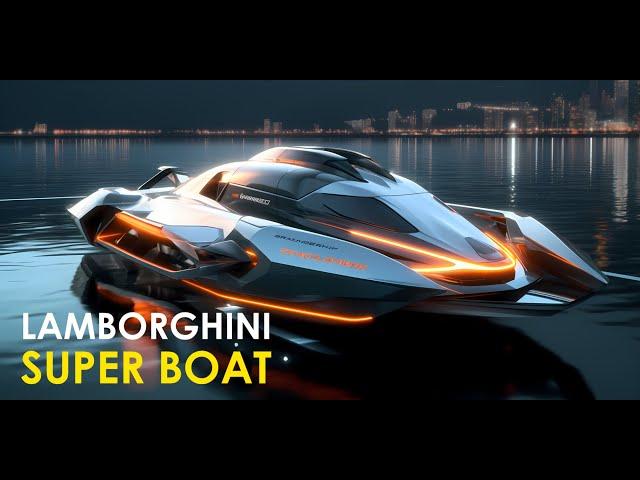 AI Design Futuristic Supercar Boat Concept, Generated on Midjourney