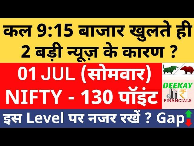 Nifty Analysis & Target For Tomorrow | Banknifty Monday 1 July Nifty Prediction For Tomorrow