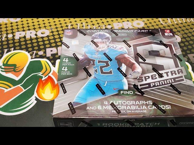 2020 Panini Spectra Football Unboxing! 10 Hits! Great Box!