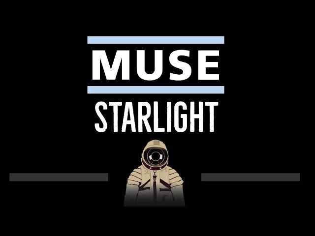 Muse • Starlight (CC)  [Karaoke] [Instrumental Lyrics]