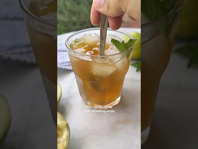 The most refreshing summer drink: lemon iced tea 