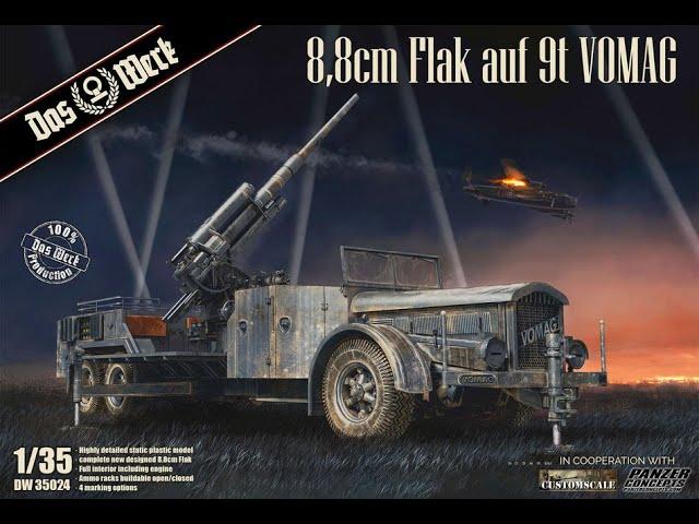 Das Werk 88mm Flak auf 9t Vomag kit review