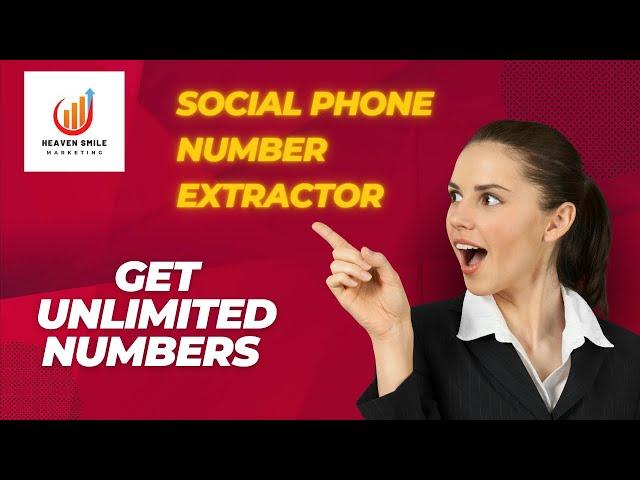 How to get unlimited numbers from social phone number extractor |Learn with Saiba