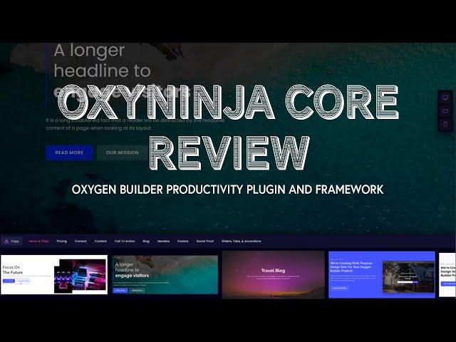 A Look At Core And WooCore By OxyNinja | Must Have Timesaver For Oxygen Builder