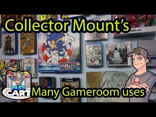 Collector Mount's Many Game room uses! ( Display games, vinyl, Cds , magazines and more)