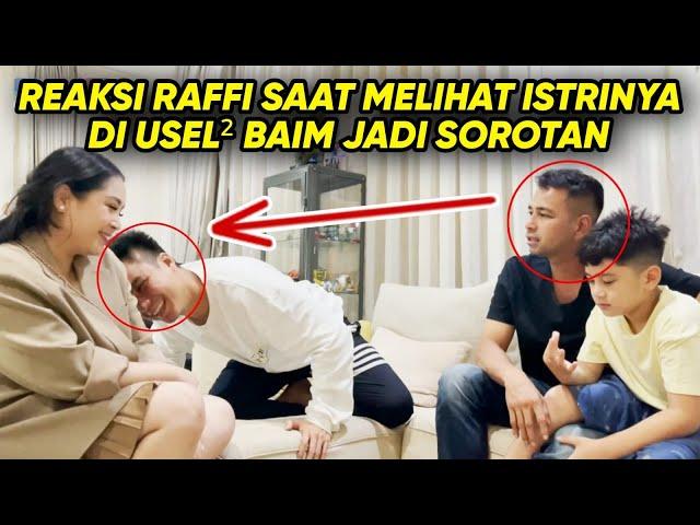 REFLEK USEL-USEL Nagita Slavina diDEPAN SUAMInya, REAKSI RAFFI AHMAD LANGSUNG BEGINI ke Baim Wong