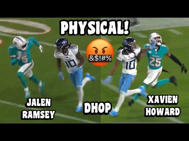 DeAndre Hopkins Vs Jalen Ramsey & Xavien Howard  (WR Vs CB) Dolphins Vs Titans 2023 highlights