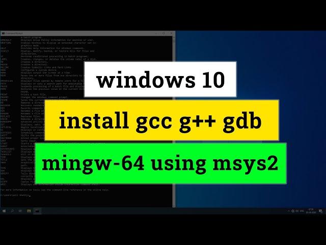 How to Download and Install C Cpp Toolset ( gcc g++ gdb ) in Windows 11  using mingw-w64 and msys2