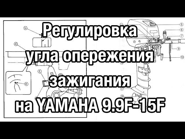 ️Регулировка угла опережения зажигания на YAMAHA 9.9-15F(G) и на китайских аналогах.