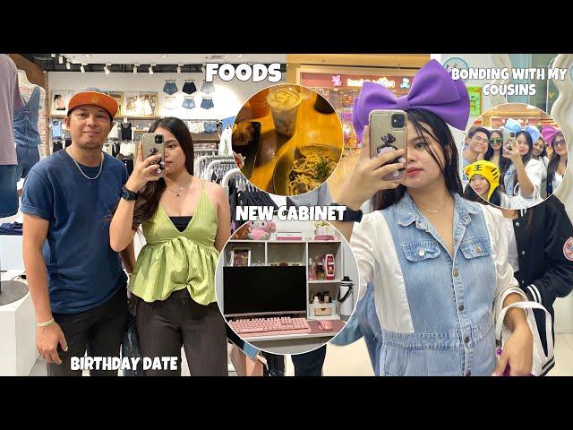 VLOG• life update + bonding with my couz, foods, work & bought new computer cabinet|| ERICKA