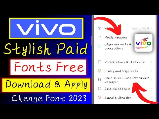 vivo me paid font ko free me kaise apply kare 2023|vivo me free font kaise download kare|Vivo Font