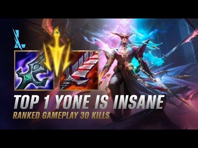 Wild Rift YONE - TOP 1 Fiend Queller Yone S14 Ranked Gameplay + Build