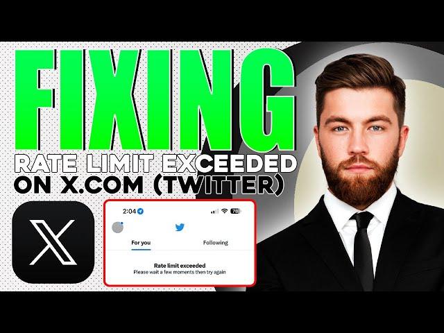 How to FIX Rate Limit Exceeded on Twitter (X.com) | QUICK & EASY!