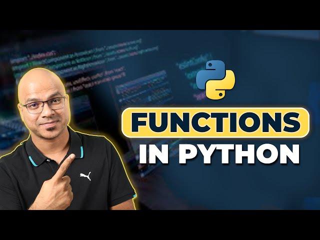 #32 Python Tutorial for Beginners | Functions in Python