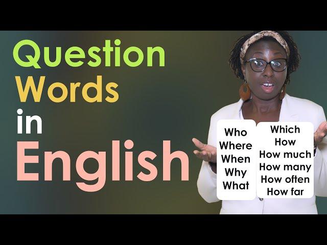 Question Words in English | most common words in English #sollyinfusion