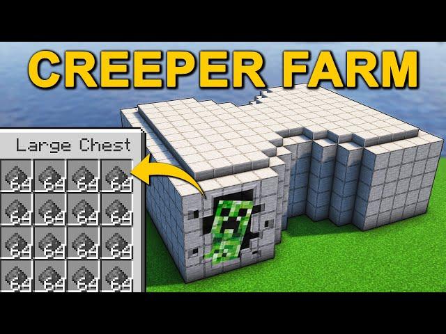 EASY Creeper Farm in Minecraft 1.20 (Tutorial)