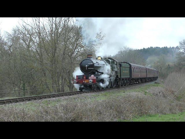 4079 Pendennis Castle breaks the sound barrier on her Severn Valley Railway Test Runs - 09/04/2023