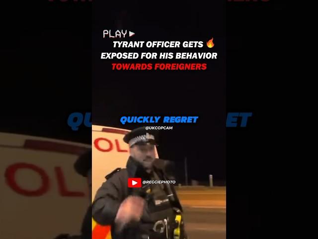 Tyrant Officer Gets Caught Out