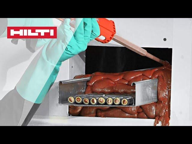 HOW TO apply Hilti CP620 firestop foam