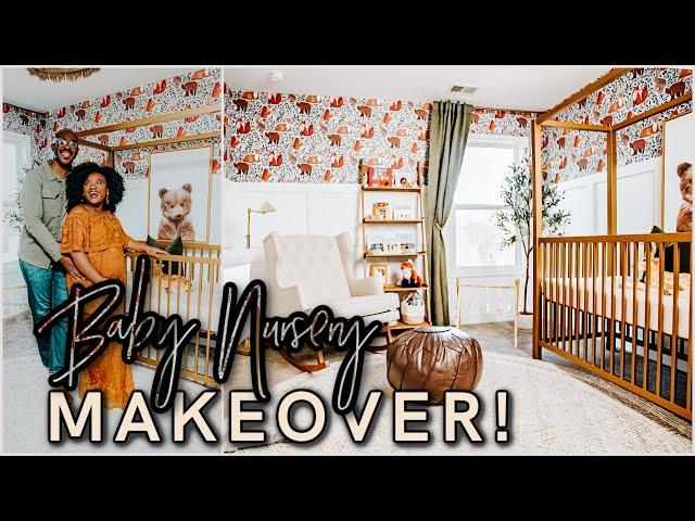 BABY ROOM REVEAL! | Gender Neutral Nursery Makeover  | Boy Nursery Ideas | Peel and Stick Wallpaper