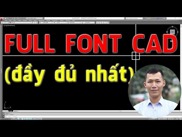  Full font cad, cài font cho CAD để xử lý lỗi font chữ trong cad | Huy Hiếu Lee