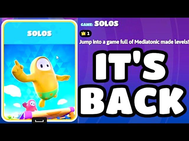 Solos is back?! Unity only shows in Fall Guys.