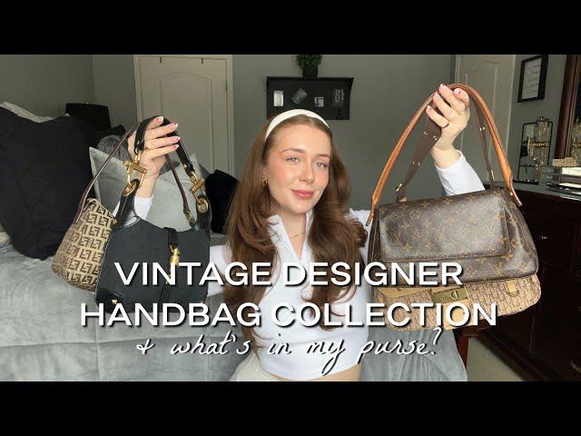 VINTAGE DESIGNER HANDBAG COLLECTION & WHAT'S IN MY PURSE?