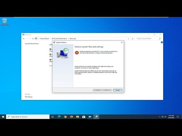 Fix System Restore Failed 0x81000204 Error (Solved)