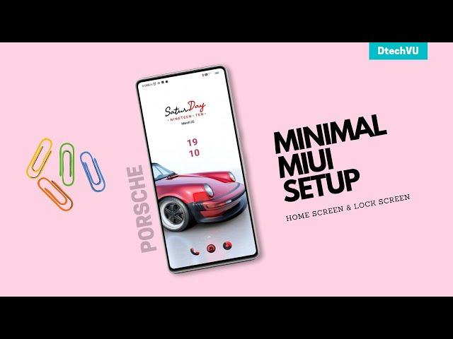 A Minimal MIUI SetUp Using Best MIUI Themes  | MIUI Home Screen Customization