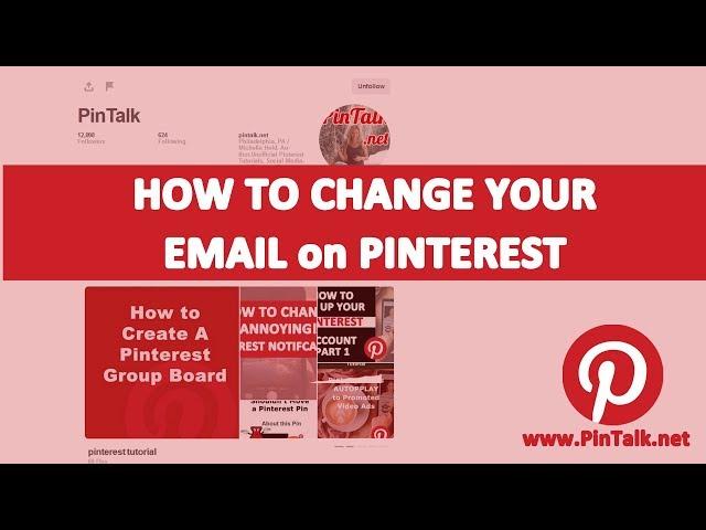 How to Change Your Email Address on Pinterest