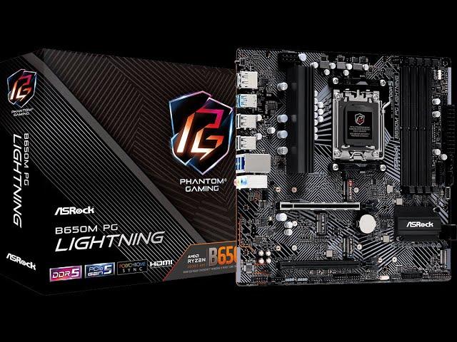 ASRock B650M PG Lightning  Motherboard Unboxing and Overview