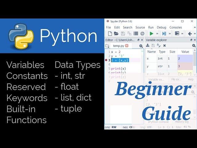 Python for Beginners with Spyder IDE