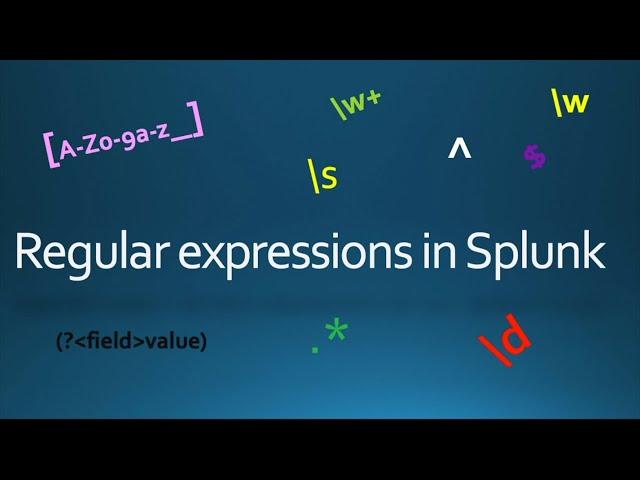 Regular Expressions in Splunk | Splunk Fields | Splunk Field Extractions