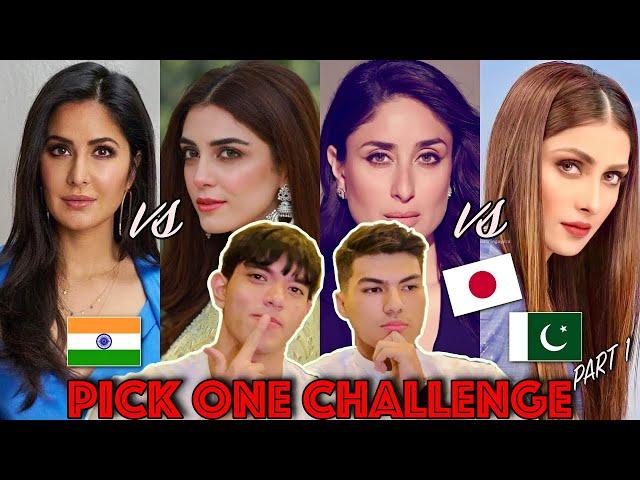 INDIAN VS PAKISTANI ACTRESS CHALLENGE - Japanese Reacts to Deepika, Alia Bhatt, Sajal Ali, Ayeza etc