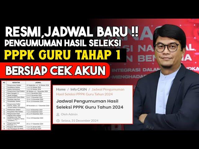 INFO PENGUMUMAN HASIL SELEKSI PPPK GURU TAHAP 1 ‼️