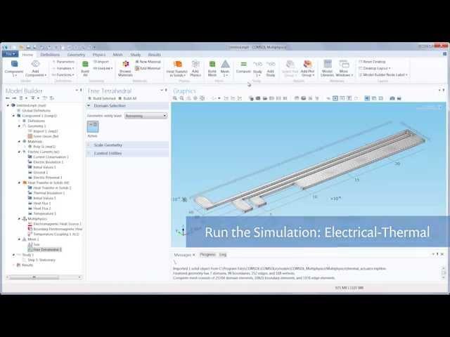 Running a Simulation in COMSOL Multiphysics (6/8)