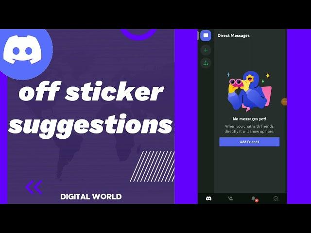 How To turn Off Sticker Suggestions On Discord App 2023