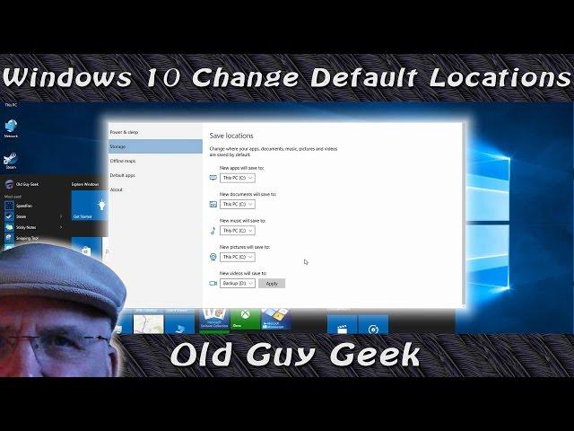 Windows 10 Low Space on C: Drive? Change Default Storage Locations. 2019 Update in the Description!