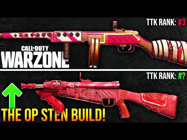 WARZONE: Best TTK STEN LOADOUT Is NOW META! Most SLEPT ON META LOADOUT! (WARZONE Best Setup)