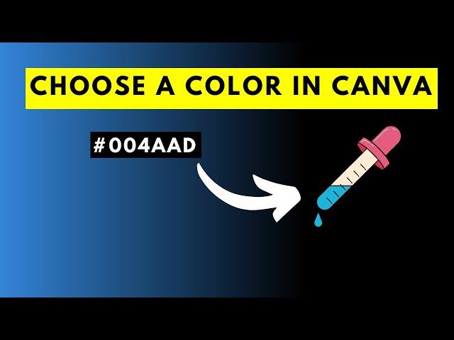 How to Use Canva's Color Picker Or Eye Dropper Tool - How to Pick a Color From a Design in Canva