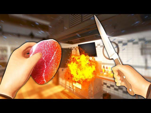 My Kitchen EXPLODED While Cooking - Cooking Simulator VR Gameplay