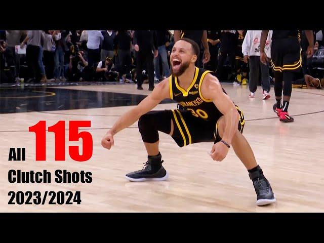 All 115 NBA Clutch Shots, Game Winners and Buzzer Beaters of 2023/2024