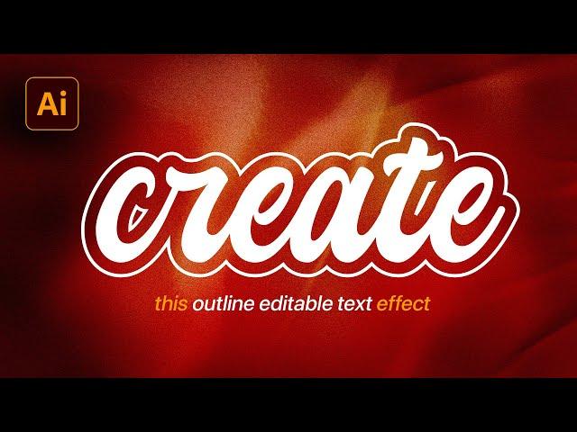 Text Effect in Illustrator - 1 MINUTE tutorial