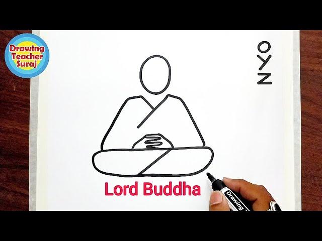 Lord Buddha Drawing using OYZ 