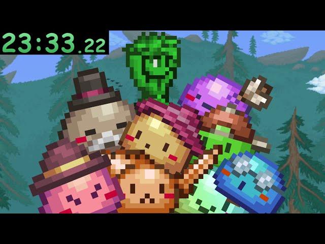 I SPEEDRAN All Town Slimes in Terraria