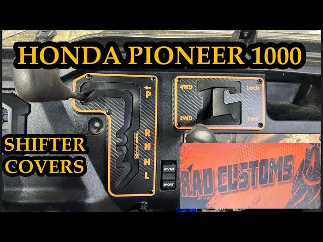 HONDA PIONEER 1000 SHIFTER PLATES BY RAD CUSTOMS.