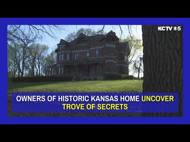 Owners of historic Kansas home uncover trove of secrets